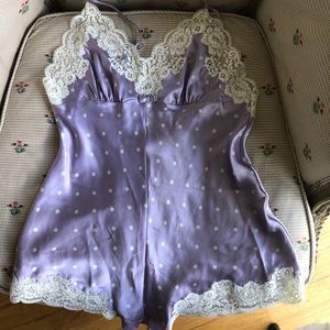 Christian Dior pure silk teddy / romper NWT